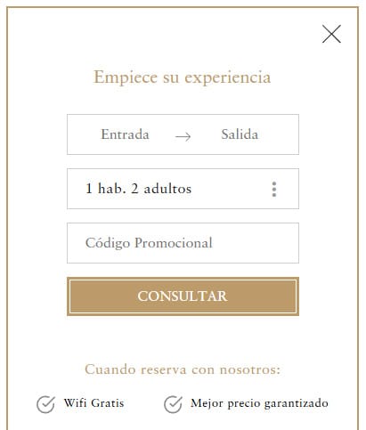 Formulario para reservar una habitación de hotel Formulario de reserva de una habitación de hotel