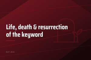 Life, death and resurrection of the keyword — article header