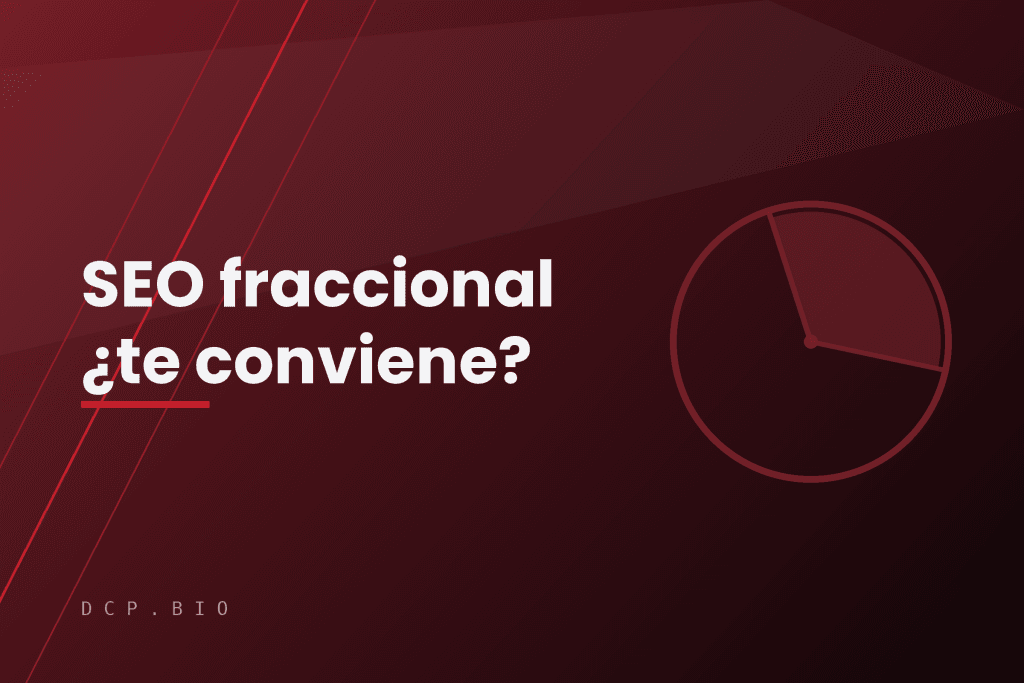 SEO fraccional: un asiento senior a tiempo parcial, representado por una porción de un círculo
